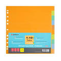 Economic index tab,11 holes,A4,1-10,10 tabs assorted
